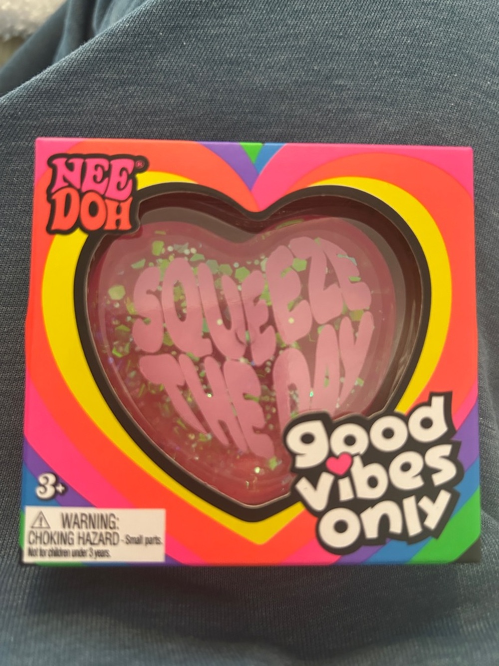 NeeDoh Heart Squeeze The Day - Pink